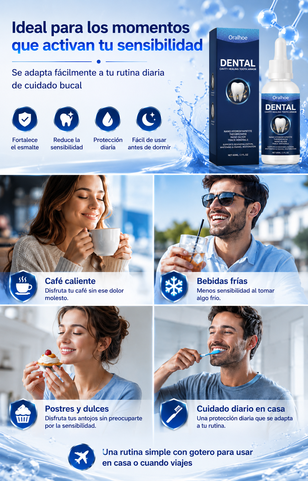 NanoRepair® Suero Reparador Dental para Sensibilidad y Esmalte