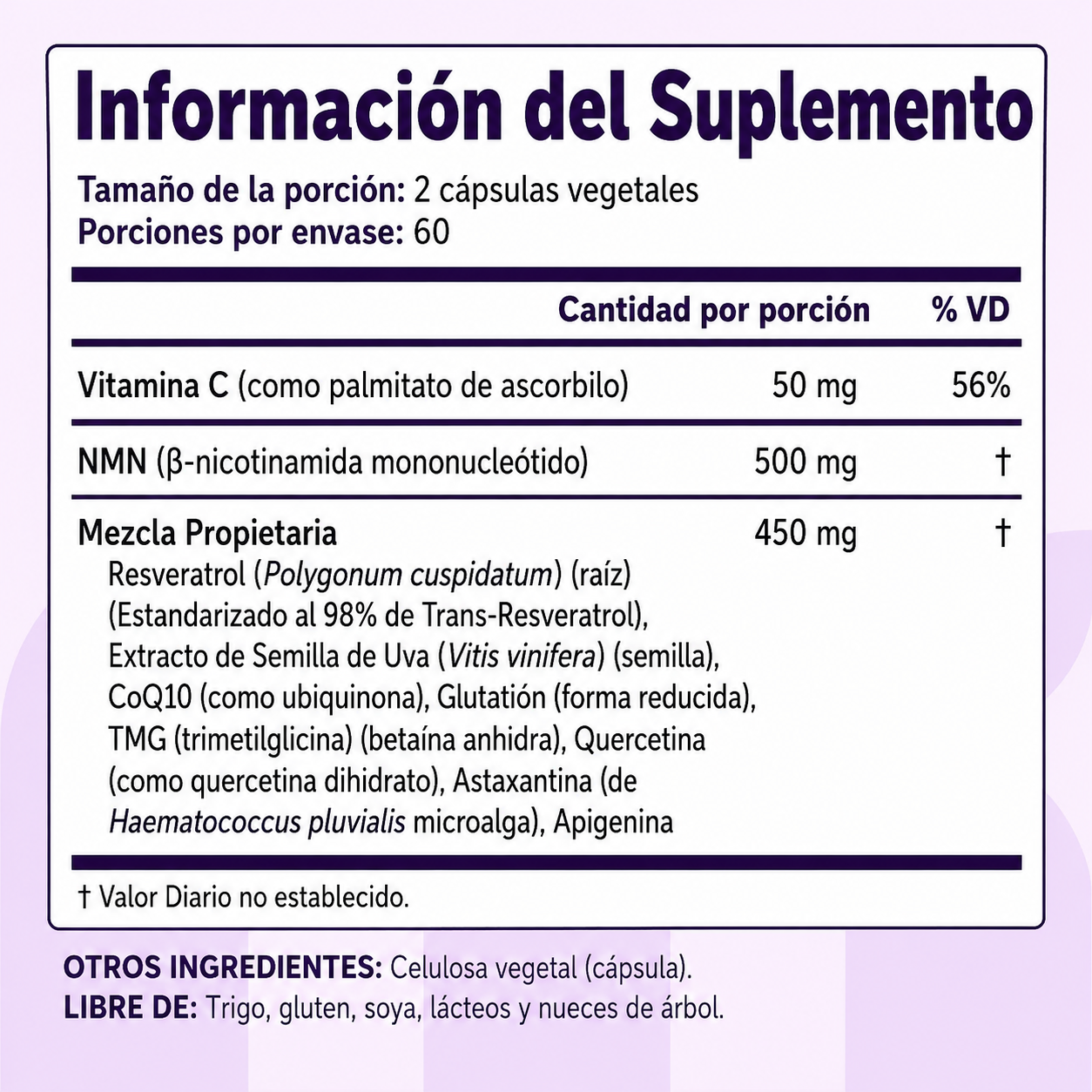 NMN® Suplemento Para La Longevidad