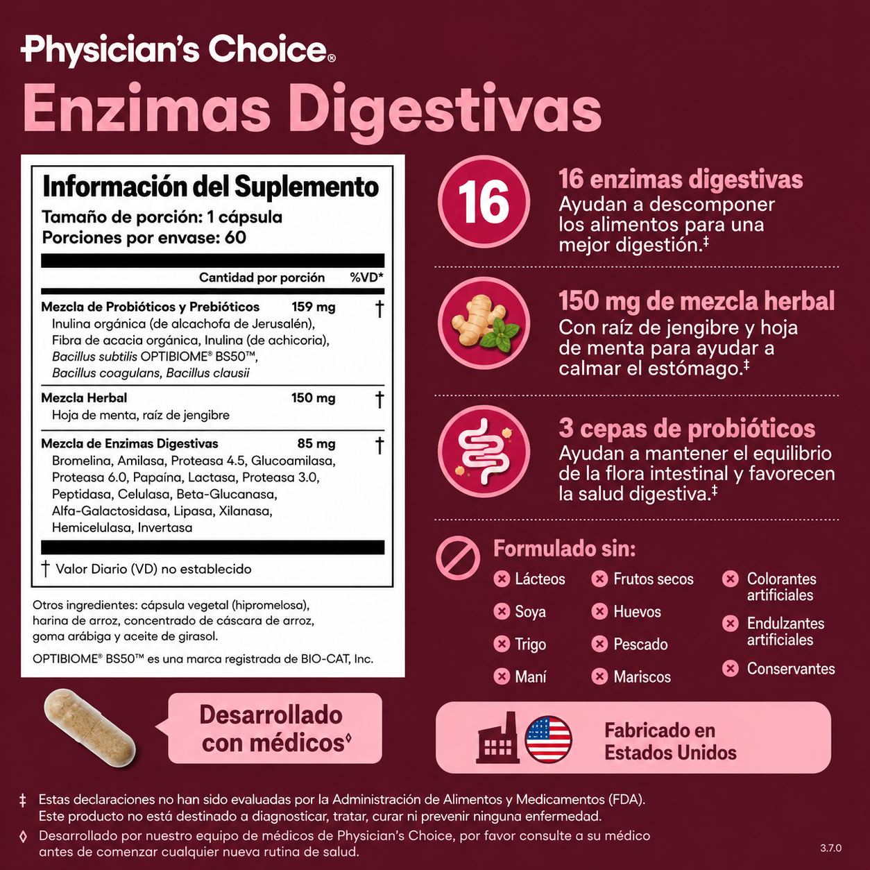 Enzimas Digestivas con Probióticos