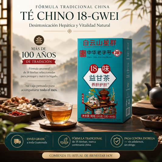 Té Chino Fórmula Herbal de 18 Hierbas Para Desinflamar