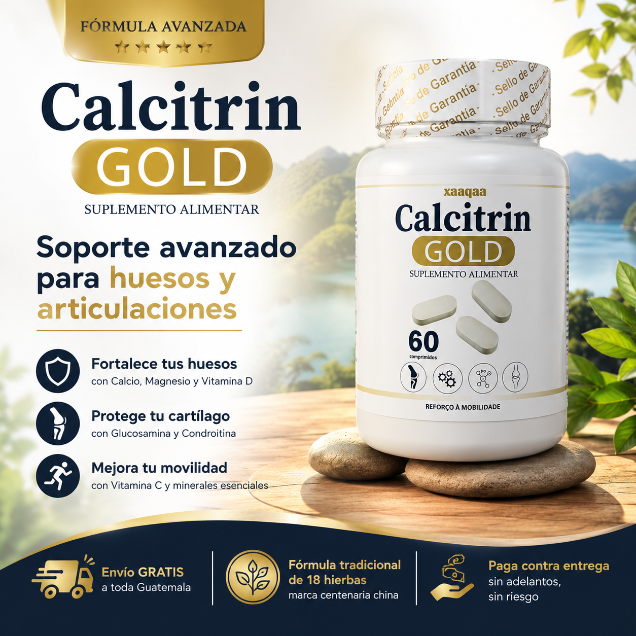 Calcitrin Gold - Huesos fuertes, movimientos sin dolor