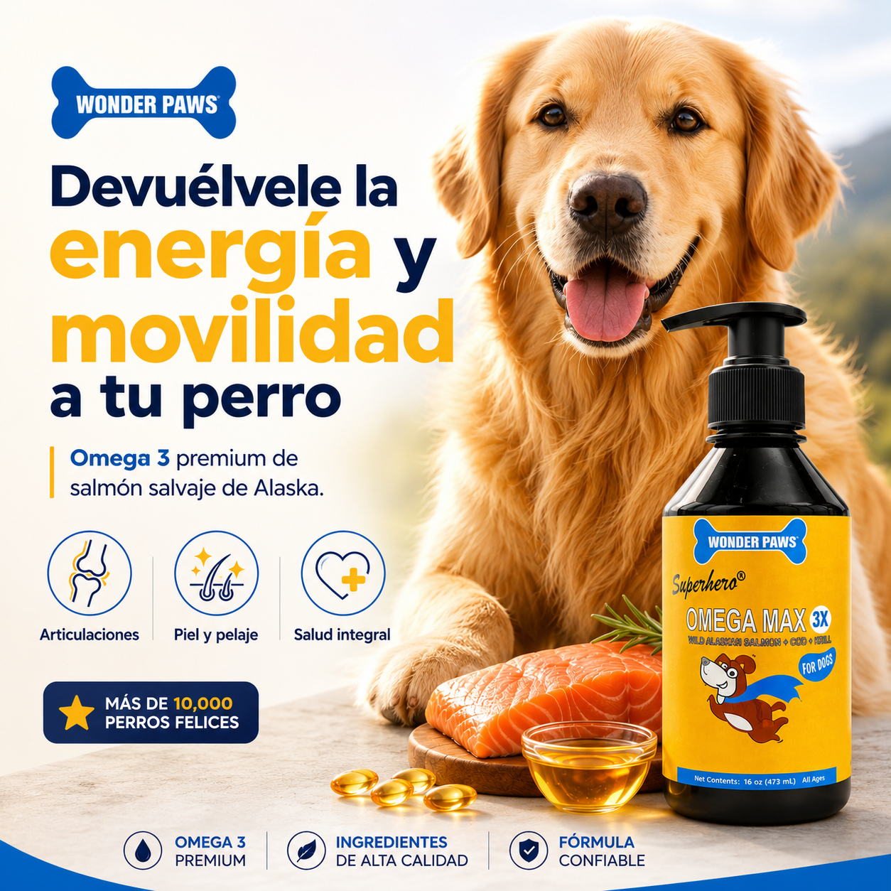 Omega 3 Para Perros | Wonder Paws