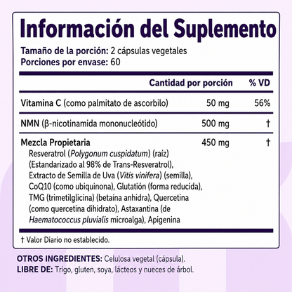 NMN® Suplemento Para La Longevidad