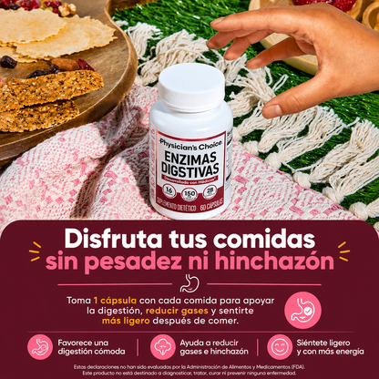 Enzimas Digestivas con Probióticos