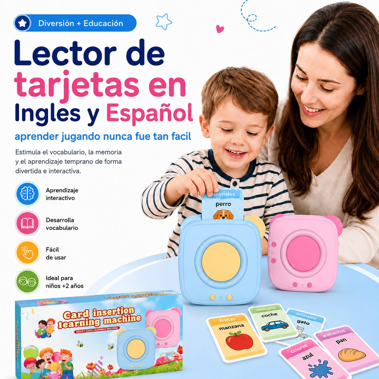 Lector Tarjetas Didácticas Para Aprender Inglés